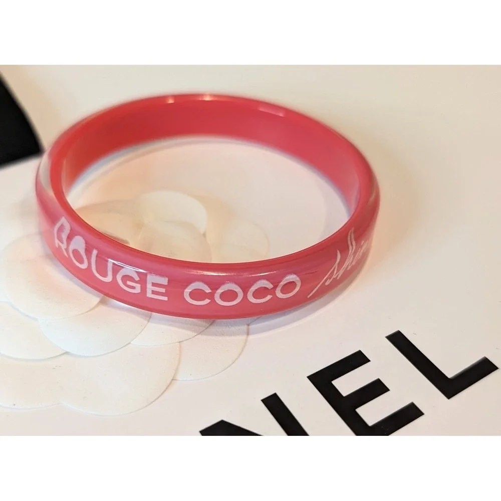 Chanel Beaute Promotional Limited Edition Rouge Coco Shine Bangle Bracelet Pink